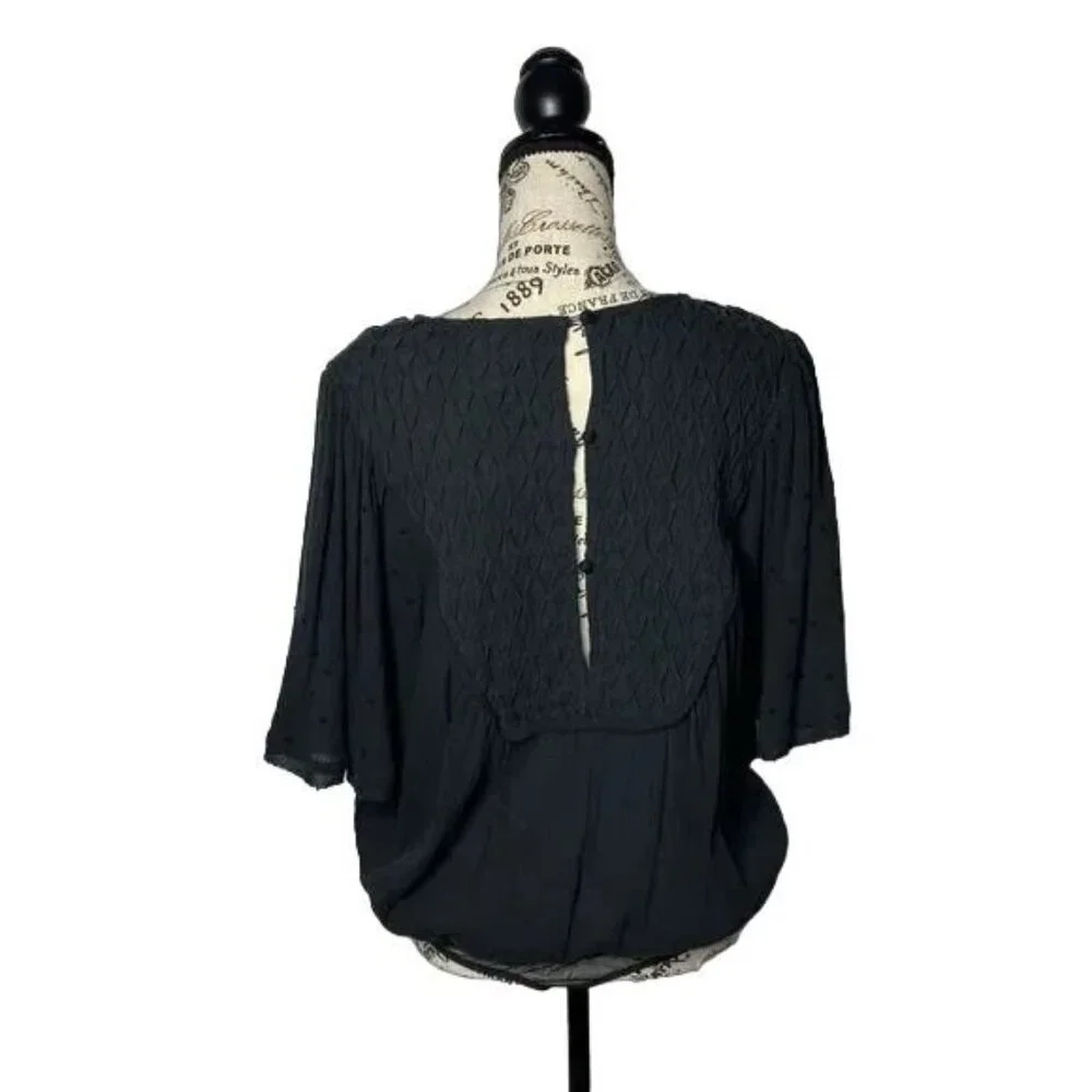 Free People Perfect Catch Black Thong Bodysuit - Picture 4 of 8